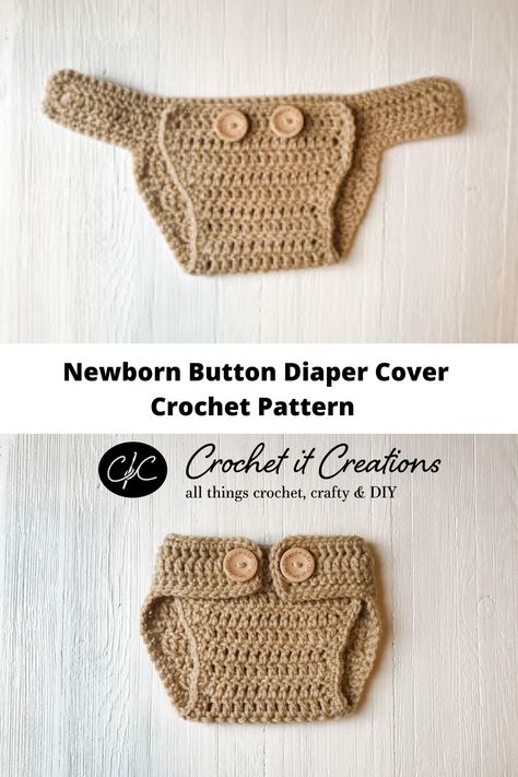 Newborn Diaper Cover Crochet Pattern - Crochet It Creations Crochet Props For Newborns, Crochet Baby Diaper Cover Free Pattern, Crochet Diaper Cover Free Pattern 0-3, Crochet For Newborns, Crochet Diaper Cover Free Pattern, Crochet Baby Diaper Cover, Crochet Newborn Outfits, Diaper Cover Pattern, Crochet Diaper Cover