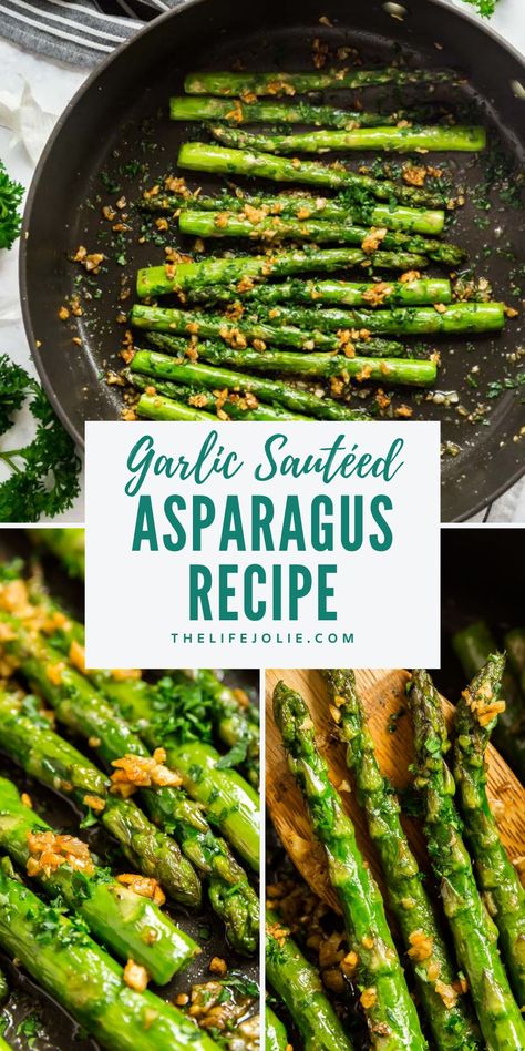 Asparagus On The Stove, Asparagus Side Dish, Ways To Cook Asparagus, Garlic Asparagus, Asparagus Recipes Oven, Easy Asparagus Recipes, Saute Asparagus, Best Asparagus Recipe, Grilled Asparagus Recipes