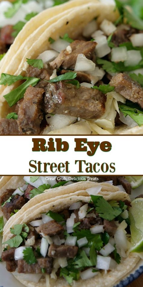 Ribeye Tacos, Leftover Ribeye, Leftover Steak Recipes, Cuban Recipe, Steak Taco Recipe, Latin Dishes, Street Taco, Tacos Recipes, Ribeye Steak Recipes