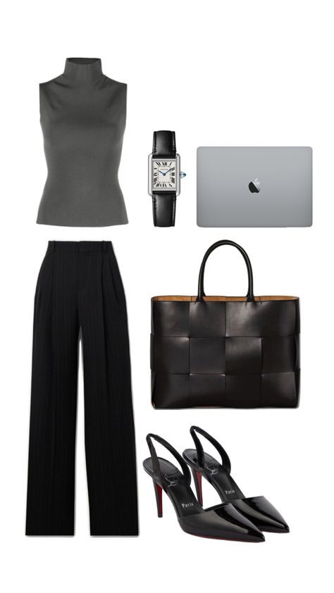 Corporate capsule wardrobe outfit Corporate Capsule Wardrobe, Corporate Outfits For Women, Minimalist Chic Fashion, 20’s Style, Outfit Ideas Aesthetic, Work Outfit Ideas, Lawyer Outfit, Mommy Outfits, Corporate Fashion