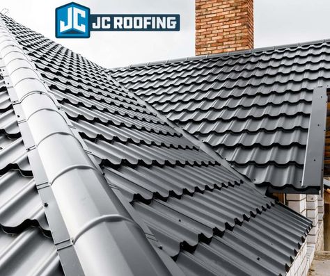 Black metal roofs can be a beautiful and striking addition to your home. Black is a perfect color for colder areas as the sun/heat reflection will aid in snow melting. Learn more about our roofing solutions online.