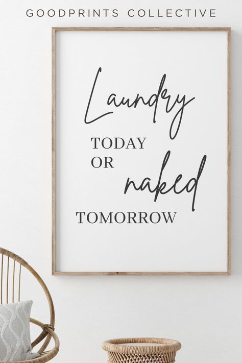 Laundry Room Decor Signs, Laundry Room Quotes, Laundry Room Printables, Laundry Room Wall Art, Laundry Makeover, Laundry Nook, White Laundry Rooms, Laundry Room Pictures, Laundry Room Wallpaper