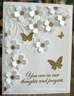 Sympathy Card Sayings, Stampin Up Sympathy Cards, Sympathy Cards Handmade, Condolence Card, Cricut Cards, Embossed Cards, Sympathy Card, Stamping Up Cards, Get Well Cards