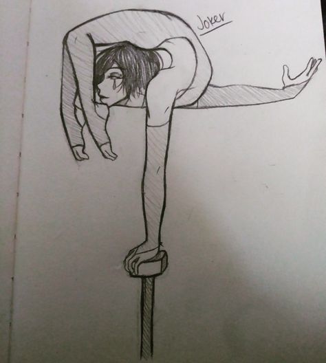 Joker the contortionist Contortionist Poses Drawing, Dancing Drawings, Anatomy Art, Pose Reference, Drawing Reference, Anime Drawings, Wax, Humanoid Sketch, Drawings