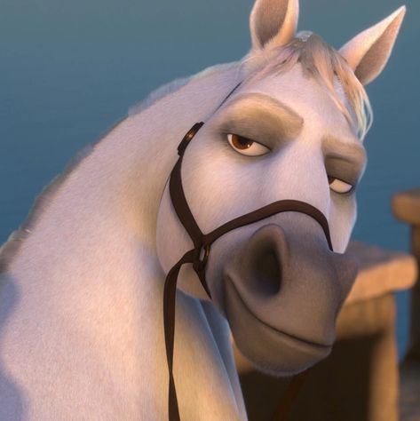 Maximus is a supporting character in Disney's 2010 animated film, Tangled. He is a palace horse for the Royal Guard of Corona and the former arch-rival of Flynn Rider. Maximus is a palace horse originally owned by the captain of the Corona guard. Though viewed as a mode of transportation and pet to some, Maximus is actually far more fierce and efficient than the captain himself. Proving to pose much more of a threat to Flynn Rider during his days as a thief, it is extremely likely that... Rapunzel Horse Maximus, Horse From Rapunzel, Male Hear Me Out, Maximus Horse Tangled, Horse From Tangled, Hear Ne Out Cake, Animated Characters Disney, Hear Me Out Male, Disney Male Characters