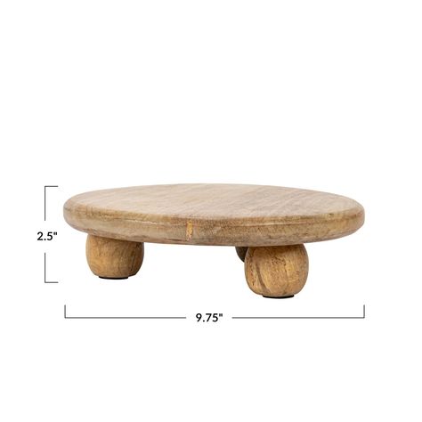 "Buy the 10\" Round Hand-Carved Mango Wood Cake Pedestal at Michaels. com. This round mango wood pedestal has a natural beauty and charming design adding a touch of rustic elegance to any table setting. This round mango wood pedestal has a natural beauty and charming design adding a touch of rustic elegance to any table setting. Its warm natural tones and unique grain patterns bring a sense of earthiness and warmth to any farmhouse, rustic, and bohemian space. Use this versatile pedestal to disp Wooden Pedestal, Wood Riser, Cake Pedestal, Wood Cake, Baked Treats, Wood Pedestal, Mason Jar Lighting, Melting Candles, Antique Farmhouse