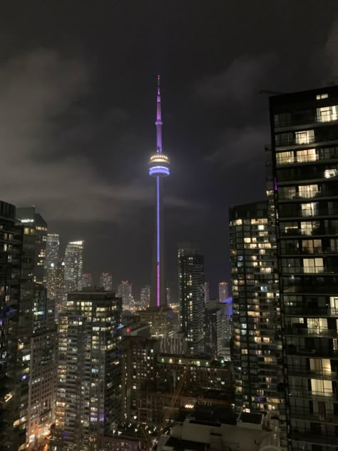 Toronto Apartment Aesthetic Night, Toronto Story Instagram, Night Toronto, Toronto City Night, Downtown Toronto Aesthetic Night, City Aesthetic Toronto, Aesthetic Toronto, Apartment Aesthetic Toronto, Toronto City Aesthetic