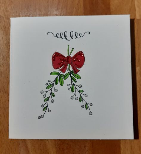 Hand Drawn Christmas Cards, Watercolor Christmas Cards Diy, Christmas Cards Drawing, Painted Christmas Cards, Arte Aesthetic, Diy Holiday Cards, Christmas Cards Kids, Christmas Card Art, Art Animation