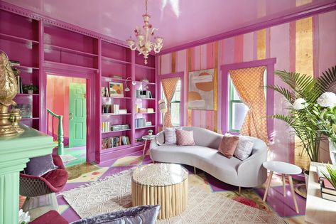 This Massachusetts Home Is A Real Life Barbie Dream House - Brit + Co Ryan Barbie Dream House, Barbie In The Dream House, Ryan Barbie, Hearth And Hand, Barbie Dream, Barbie Dream House, Painted Floors, White Houses, Interior Details