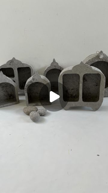 Marion Westerman on Instagram: "I thought it would be nice to share parts of the process of paper mache shrine making?  #howitsmade #papiermache #shrine #papermache #altarsofinstagram #newdesign #altardecor #paperpulp #papermacheart #nichos #altar #walldecor #sustainabledesign #wallaltar #dailyinspiration #artadventures #altardecor #artistlife  #handmadeisbetter #madeitmyself #altardecor" Paper Clay Shelf, Paper Mache Furniture Diy, Papier Mache Shelf, Paper Mache Furniture Shelves, Paper Mache Shelf, Paper Mache Shrine, Clay Wall Shrine, Niche Wall, Making Paper Mache