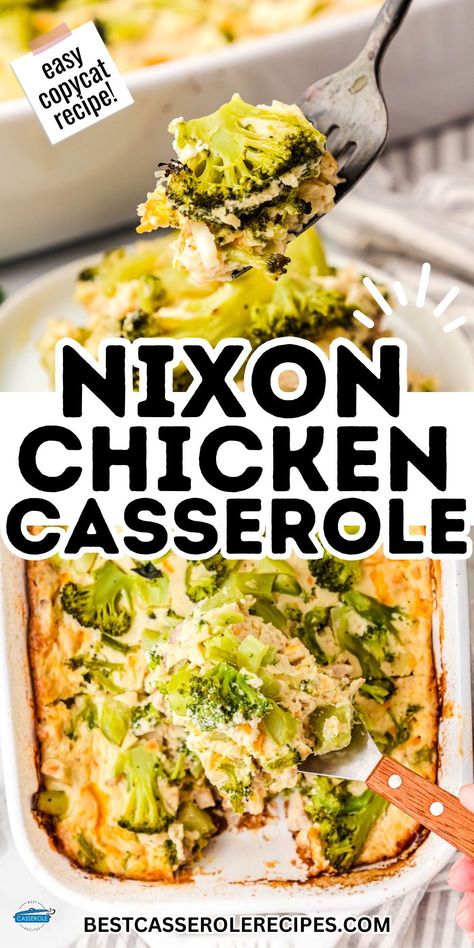 This spot-on Nixon chicken casserole copycat bakes up tender diced chicken coated in a quick creamy mayo mushroom sauce then topped generously with sharp cheddar recreating the original recipe famously demonstrated on the Nixon Family YouTube channel flawlessly. Nixon Chicken Casserole Recipe, chicken casserole recipes for dinner, copycat recipe. Nixon Chicken Casserole, Nixon Chicken, Easter Casserole Recipes, Chicken Casserole Recipes For Dinner, Easter Casserole, Freezer Casseroles, Casserole Recipes For Dinner, Chicken Casserole Recipes, Best Chicken Casserole