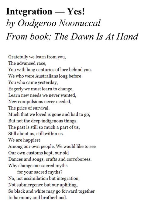 A poem by the Native Australian poet Oodgeroo Noonuccal aka Kath Walker (1920-1993) Identity Poem, Australian Poems, Paintings History, Social Identity, Australian People, Australian Culture, English Teaching Resources, Dungeons And Dragons Game, Aboriginal Artwork