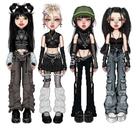 Girl Group Outfits, Dance Style Outfits, Group Outfits, Everskies Outfits, Bratz Inspired Outfits, Preformance Outfits, Model Looks, Virtual Fashion, Dance Fashion