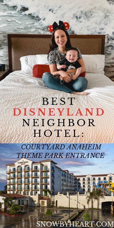 Best Disneyland Neighbor Hotel: Courtyard Anaheim  Best walkable hotel to Disneyland #Disneyland Best Disneyland Hotels, Theme Park Entrance, Best Hotels Near Disneyland, Disneyland Fireworks, Hotels Near Disneyland, Disneyland Holidays, Disneyland Secrets, Park Entrance, Disneyland Planning