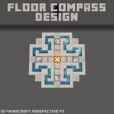 Minecraft Circular Floor Pattern, Minecraft Purple Floor Designs, Minecraft Hallway Floor Designs, Minecraft Floor Designs Circle, Minecraft Circle Window Design, Minecraft Circle Floor Pattern, Minecraft Stone Path Ideas, Carpet Design Minecraft, Minecraft Elytra Design