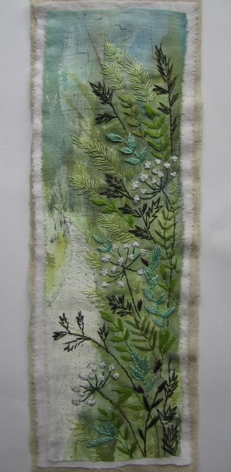 Louise Watson Textiles, Seaweed Textiles, Creative Textiles Techniques, Louise Watson, Textile Art Techniques, Trendy Embroidery, Textile Art Embroidery, Fiber Art Quilts, Textiles Projects