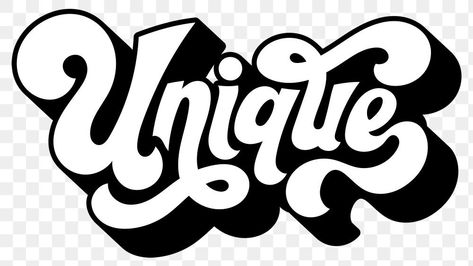 Black and white unique funky style  vintage lettering design element | free image by rawpixel.com / Tvzsu Funky Lettering, Black And White Svg, Black And White Typography, Design Jersey, Funky Style, Word Design, Vintage Lettering, Clipart Design, Vintage Typography