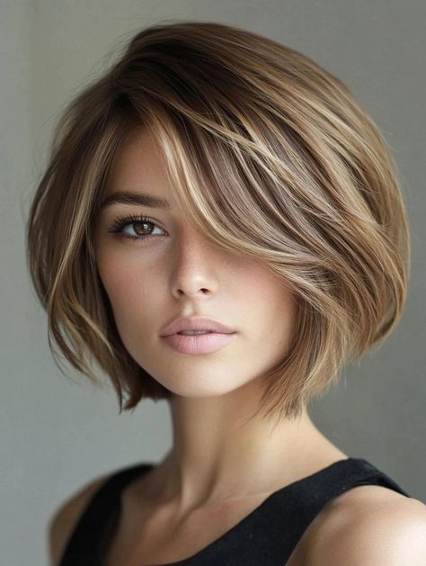 Elevate your fine hair game with bob haircuts that exude confidence and charm. Dive into 32 stunning variations that will breathe new life into your locks. From textured crop bobs to sleek inverted styles, these cuts are perfect for adding dimension to fine hair. Master the art of styling your bob with our professional tips and product recommendations. Transform your look and showcase the beauty of your fine hair with these chic and effortless styles. Bob With Short Back, Chin Length Bobs For Fine Hair, Medium Bob Haircut For Fine Hair, Short Bob With Face Framing, Textured Chin Length Bob, Best Bob Haircuts For Fine Hair, Inverted Bob Haircuts For Fine Hair, Bob Hairstyles With Side Bangs, Chin Length Bob Haircut