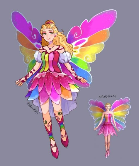 Barbie Character Design, Barbie Fairytopia Fanart, Barbie Oc, Barbie Fanart, Princesas Disney Anime, Barbie Fairy, Barbie Art, Barbie Fairytopia, Barbie Drawing