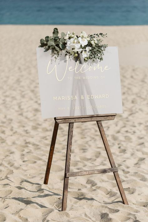 Destination Wedding Welcome Sign, Beach Wedding Signage, Beach Wedding Entrance, Beach Wedding Welcome Sign, Wedding Beach Photoshoot, Beach Welcome Party, Beach Wedding Guest Book, Beach Wedding Signs, Wedding Guest Book Table