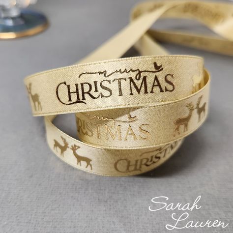 New stock of elegant Christmas ribbons. . Printed on 16mm Gold Purl Satin Ribbon these gorgeous prints will make any box pop!. . Purl ribbons have either gold or silver threads woven into the ribbon. It is not merely added after. These photos don't do this pretty ribbon justice. . #giftwrappingribbon #satinribbon #printedribbon #christmasribbon Wholesale Ribbon, Christmas Christ, Pretty Ribbon, Ribbon Craft, Halloween Ribbon, Floral Ribbon, Glitter Ribbon, Boutique Bows, Satin Ribbons