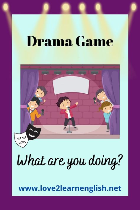 Need a fun and creative game for your drama students? This game is fun and fast and great for creating characters. Have a look now. Grade 2 Drama Activities, English Drama Script, Drama Activities For Kids, Teacher Student Love, Theater Games, Theatre Games, Drama Activities, English Drama, Teaching Drama