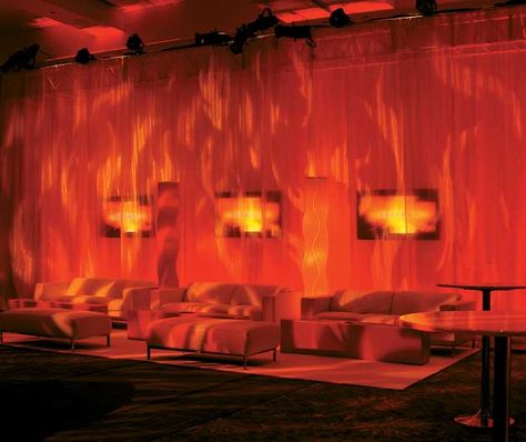 Fire room Fire N Ice, Ice Party, Gala Themes, Earth Wind & Fire, Dream Party, Fire Element, Lounge Design, Heaven And Hell, Gathering Space