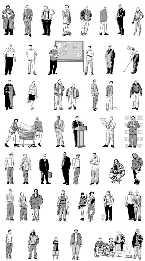 52 Characters From "The Wire," Illustrated...the greatest tv show ever made. The Wire Hbo, Human Figure Sketches, Figure Sketching, 인물 드로잉, The Wire, Human Figure, Wire Art, Manga Comics, Best Shows Ever