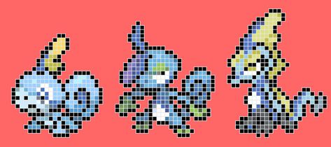 Sobble Sprite Drizzile  Sprite Inteleon  Sprite para hacerlos con beads. Sobble Pokemon Perler Beads, Pokemon Evolutions, Pokemon Challenge, Pixel Pokemon, Melty Bead Designs, Pokemon Bead, Pixel Art Pokemon, Pokemon Perler Beads, Diy Perler Bead Crafts