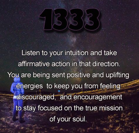 Seeing the number sequence 1333 may suggest you should listen to your intuition and take affirmative action in that direction. You are being sent positive and uplifting energies to keep you from feeling discouraged, and encouragement to stay focused on the true mission of your soul.  Surrender your goals and desires to spirit and ask for guidance in regards to what is best to manifest into your life at this time. 1333 Meaning, 1333 Angel Number, Sacred Numbers, Spiritual Numbers, Angelic Numbers, Life Path Number 7, Listen To Your Intuition, Numerology Life Path, Angel Tarot