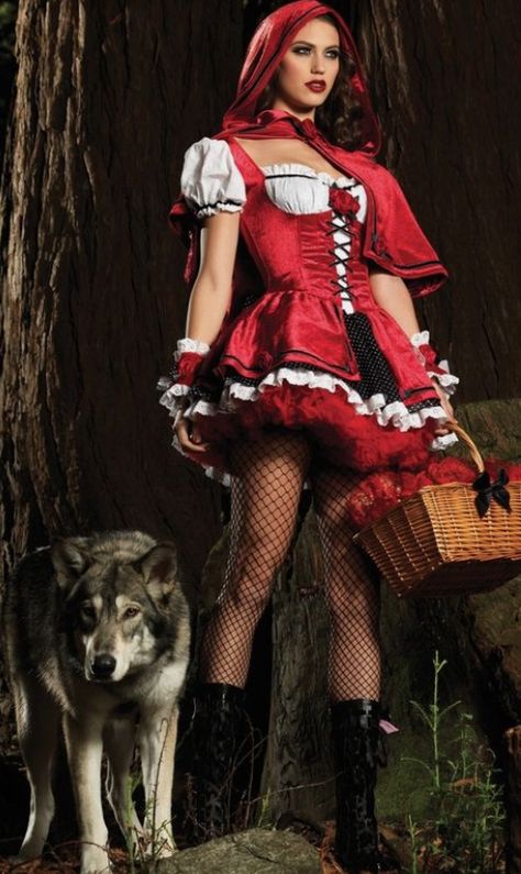 Little Red Riding Hood Fancy Dress, Little Red Riding Hood Halloween, Red Riding Hood Cosplay, Red Riding Hood Wolf, Fancy Dress Halloween Costumes, Red Riding Hood Costume, Fantasias Halloween, Dress Halloween Costume, A Wolf