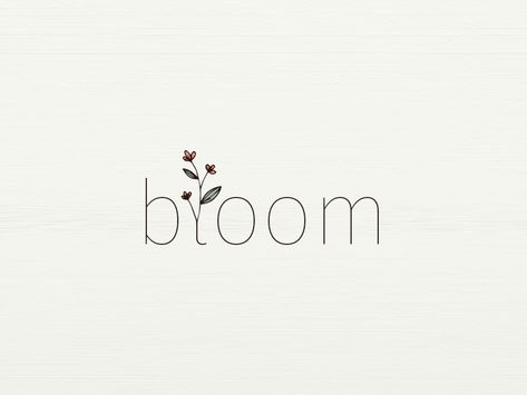 Bloom by Meena Kodati Craft Logo Ideas, Bloom Logo Design, Bloom Logo, Spring Logo, Flowers Logo, Feminine Logo Design, Minimal Flat, Bloom Flowers, Florist Logo