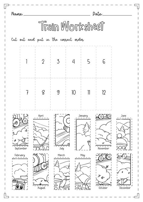 #Train_Worksheets_Preschool #Cut_And_Paste_Activities_For_Kids #English_Activity #Seasons_Worksheets Train Worksheets Preschool, Cut And Paste Activities For Kids, Printable Alphabet Worksheets, Abc Worksheets, English Activities For Kids, Math Activities For Kids, Cut And Paste Worksheets, Spelling Worksheets, Learning English For Kids