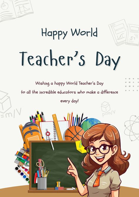 👉CLICK THE LINK TO EDIT!💻✨   Celebrate Teacher's Day in style with our vibrant poster design template! Show your appreciation for educators everywhere with this eye-catching design. Customize it with heartfelt messages, memorable quotes, or images that capture the spirit of teaching. Let's honor the dedication and hard work of teachers who shape minds and inspire futures. #TeachersDay #CanvaDesign #PosterTemplate  👣 Follow us too! 🌟 @kreasicantikcanva Happy Teachers Day Happy Teachers Day Poster, Happy Teacher's Day Poster Design, Teacher Day Poster Design, Teachers Day Poster Design, International Teachers Day, Teachers Day Poster, World Teacher Day, Vibrant Poster, Teacher Posters