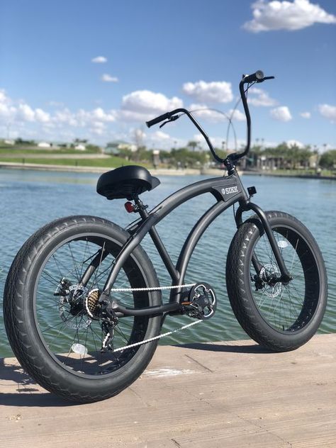 Custom Beach Cruiser, Bike Beach, Fat Tire Bicycle, Gadget Tecnologici, Lowrider Bicycle, Beach Cruiser Bicycle, Electric Bike Bicycles, Beach Bicycle, Beach Cruiser Bikes