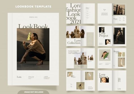 Lookbook Template Fashion, Fashion Book Layout Design, Look Book Layout Fashion Lookbook Design, Fashion Lookbook Layout Ideas, Book Template Design Layout, Lookbook Layout Fashion Look Books, Look Book Fashion Layout, Layout Editoriale, Fashion Lookbook Layout