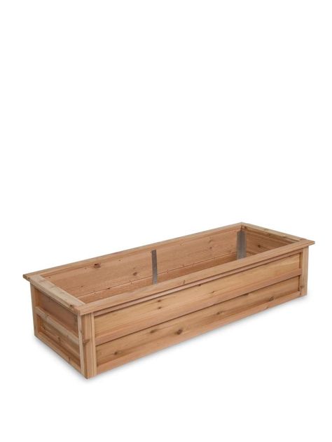 PRICES MAY VARY. PRODUCT DETAILS: Made in Vermont. Cedar with reinforced aluminum corners. 71.5" L x 28" W x 15" H. Planting depth is 14". Gardener's Supply Exclusive. BEST USE FOR: Outdoor Vegetable Garden & Herbs or Flower Planters. This is the perfect planter bed to grow your own organic Vegetables, Fruits, and Flowers. With 14 inch depth for planting if is the perfect gardening box for your yard, greenhouse and garden. HIGH QUALITY: Gardeners Supply Exclusive - Made in the USA! Our Heavy-Dut Above Ground Garden, Backyard Planters, Wood Raised Garden Bed, Planter Box Plans, Decorative Cross, Cedar Garden, Backyard Garden Layout, Planter Beds, Plant Box