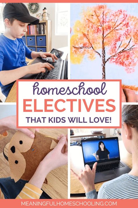 Homeschool electives for elementary Homeschool Electives, Best Homeschool Curriculum, Asl Learning, Basic Programming, Typing Skills, Homeschool Projects, Homeschool Board, Homeschool Tips, Homeschool Elementary