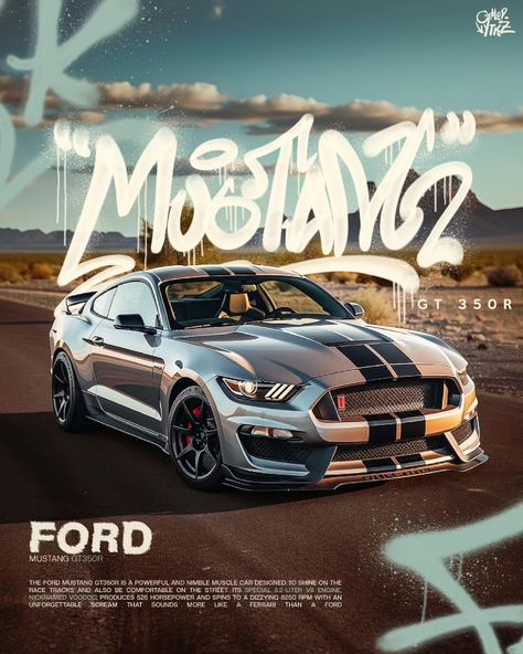 Mustang Gt, Gt350R, Poster, street art, cars, sport car Car Posters Wallpaper, Car Graphics Design, Cars Design Graphic, Cars Poster Design, Car Posters Design, Car Posters For Room, Car Poster Design Graphics, Car Design Poster, Ford Mustang Poster