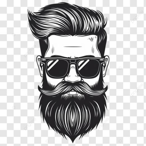 hipster guy with cool beard icon hipster beard moustache png Hipster Guy, Beard Logo Design, Beard Vector, Hipster Icons, Logo Moto, Barber Tattoo, Beard Logo, Hipster Beard, Bike Drawing