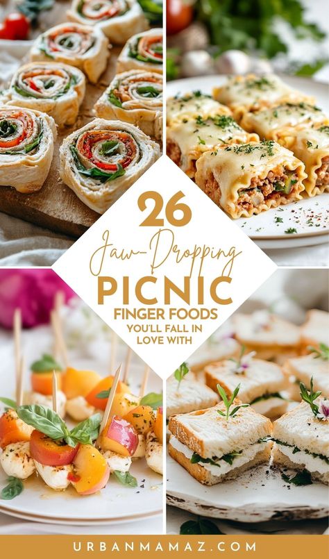 Looking for delicious picking finger food ideas that look fancy? Check out this list of 26 jaw dropping picnic finger foods you'll fall in love with! Finger Food For Picnic, Fancy Picnic Food, Elevated Finger Food, Hot Picnic Food Ideas, Elegant Picnic Food, Summer Garden Party Food, Picnic Finger Food Ideas, Fancy Picnic Food Ideas, Wedding Picnic Food