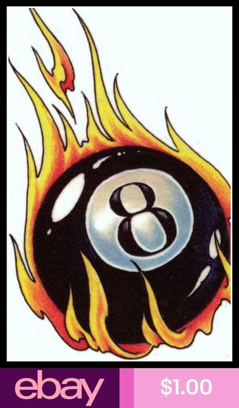 8 Ball Tattoo, Ball Tattoo, Tattoo Health, Eight Ball, Flame Tattoos, Ball Drawing, Flame Art, Tattoo Flash Sheet, Back Of Shoulder Tattoo