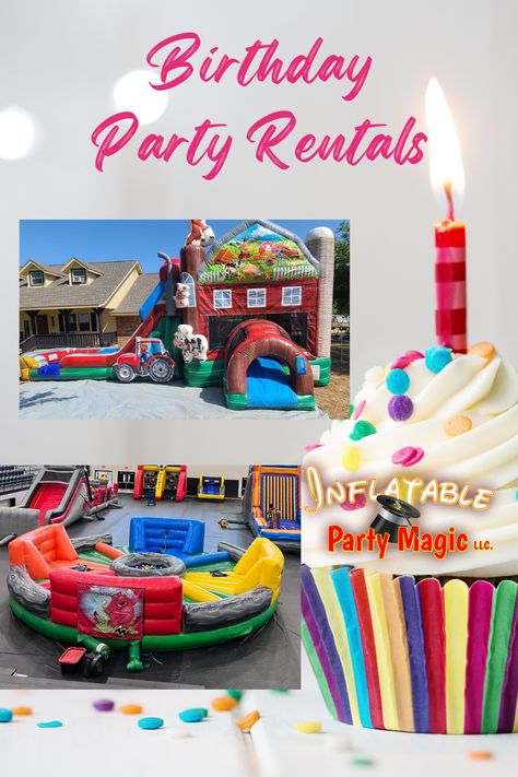 Birthday rental Birthday Party Rental Ideas, Toddler Bounce House, Birthday Party Rentals, Party Rental Ideas, Party Rentals Business, Texas Party, Bounce House Birthday, Party Rentals Equipment, Party Planning Business