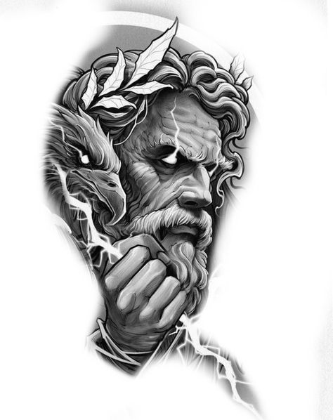 Tattoo Idea Arm, Tattoo Ideas Greek Mythology, Tattoo Ideas Greek, Zeus Tattoo Design, Hades Tattoo, Wing Tattoo Men, Zeus Tattoo, Egyptian Tattoo Sleeve, Brother Tattoos