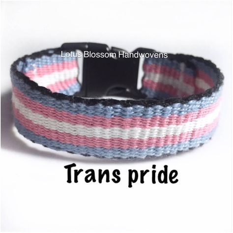 Transgender pride bracelet, trans pride, LGBTQ bracelet, Pride... ($22) ❤ liked on Polyvore featuring jewelry, bracelets, woven jewelry and braid jewelry