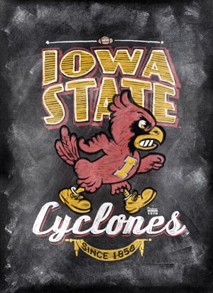 Iowa State Cyclones ChalkBoard Poster, ©2013 CampusTown Iowa State Cyclones Football, College Pics, Isu Cyclones, Iowa Football, Painted Pavers, Cooler Ideas, Iowa Hawkeye, State Posters, Chalkboard Poster