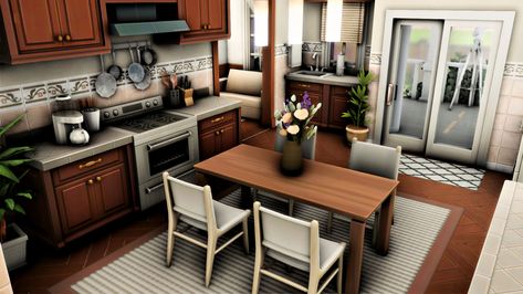 Sims 4 Kitchen Base Game, Sims 4 Kitchen, Sims 4 Build, Game Ideas, Family Games, Sims 4, Family Home, Bathrooms, Home And Family