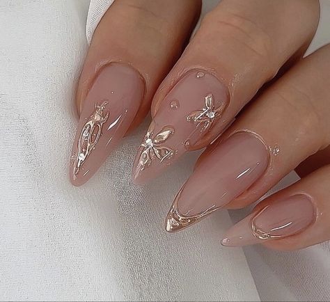 Maxi Dress Summer Casual, Trendy Almond Nails, Graffiti Nails, Dress Summer Casual, Metallic Rose Gold, Blush Nails, Classy Acrylic Nails, Soft Nails, Classy Nails