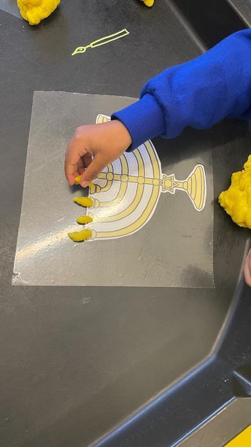 Hanukkah playdoh activity Hannukah Eyfs Activities, Hanukkah Activities For Toddlers, Hanukkah Sensory For Toddlers, Montessori Hanukkah Activities, Reggio Inspired Hanukkah, Play Doh Activities, Hanukkah Activites, Reception Class, Class Teacher