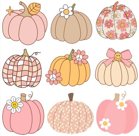 Halloween Wallpers, Preppy Halloween, 3 Pumpkins, Pink Autumn, Rose Svg, Fall Stickers, Iphone Wallpaper Preppy, Cute Backgrounds For Iphone, Cute Graphics